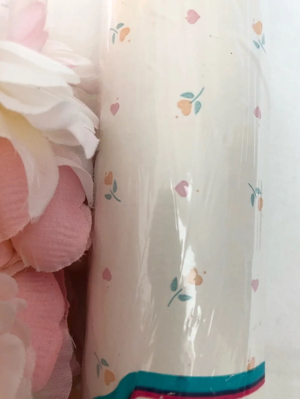 Vtg 1989 Sealed Petite Floral Con-Tact Shelf Drawer Adhesive Jumbo 8 Yard Roll